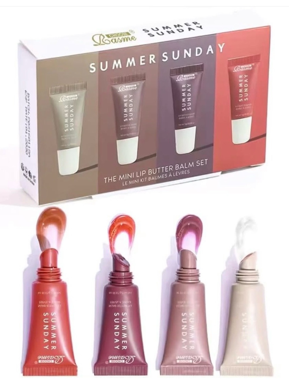 Pagevine Summer Sunday Mini Lip Butter Balm Set - 4 Shades